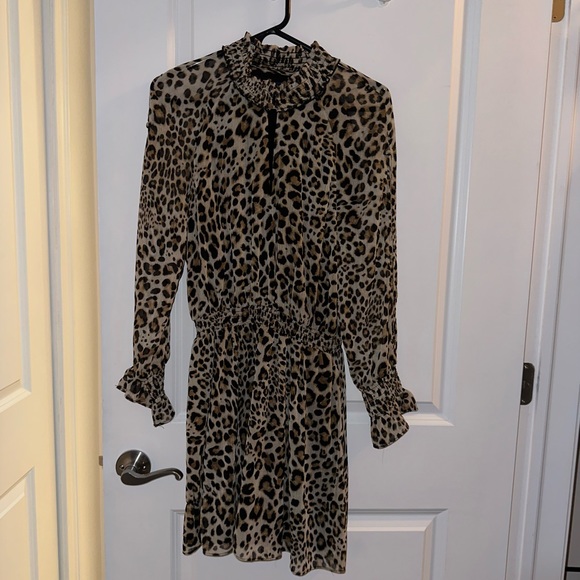 RACHEL Rachel Roy Cheetah Print Dress; Size Large - Picture 2 of 3